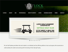 Tablet Screenshot of lockgolfacademy.com